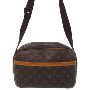 Louis Vuitton Monogram Leather Brown Reporter Shoulder Bag